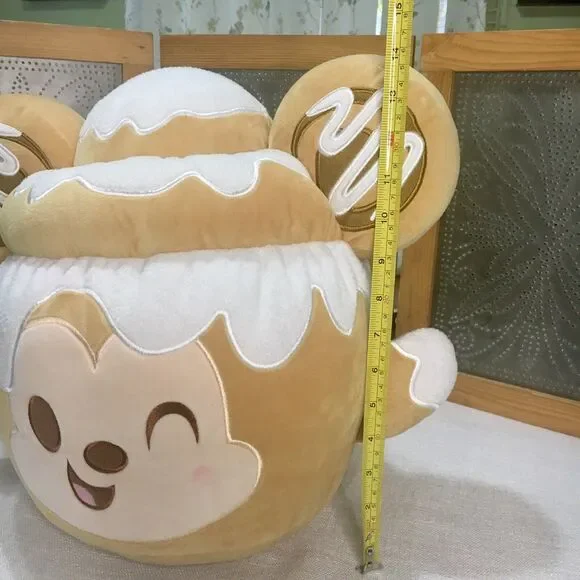 Disney Store Munchlings Cinnamon Swirl Bun Plush Large 15" Fall Food Teddy Bear - Picture 6 of 10